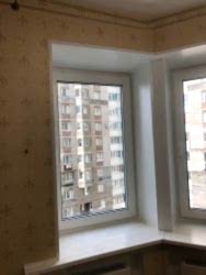 Монтаж эркерного окна и откосов